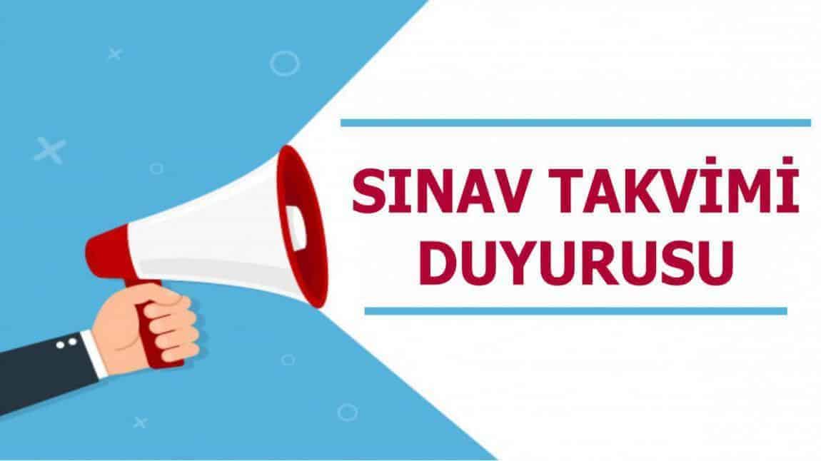 1. DÖNEM 2. ORTAK SINAV TAKVİMİ YAYIMLANDI